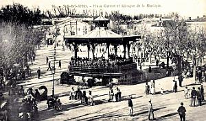 Sidi-Bel-Abbes - Place Carnot et le Kiosque a Musique